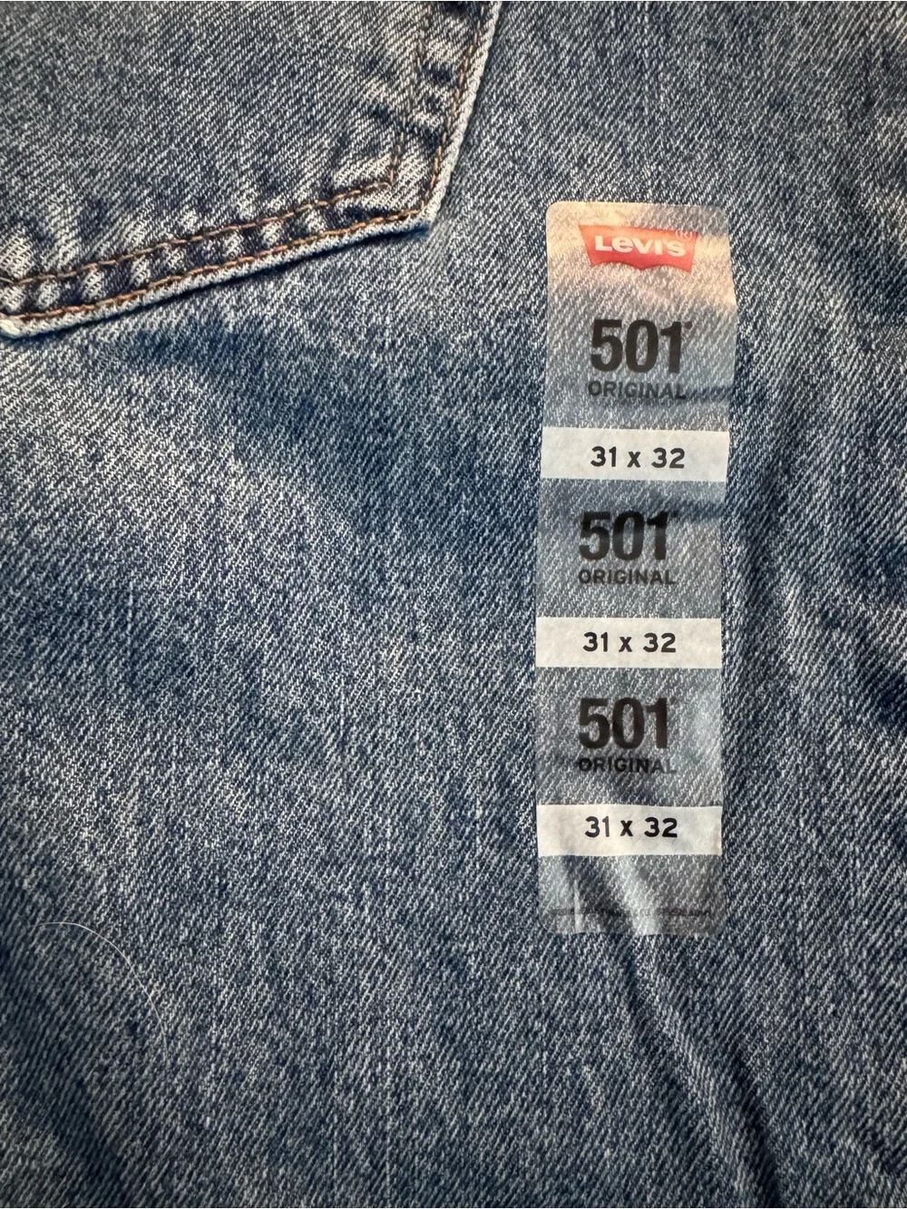 NWT Levi's 501 Original Straight Men's Jeans - Blue 31 x 32